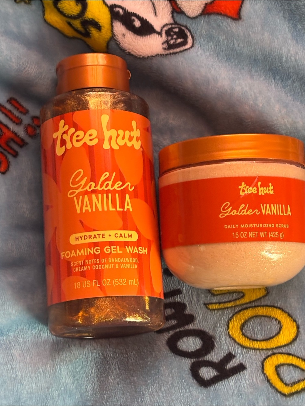 Golden Vanilla Foaming Gel Wash & Moisturizing Scrub